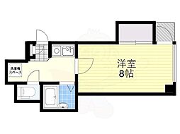 ワイズコート 1Kの間取図画像
