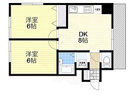 プレアージュ六甲 2DKの間取図画像