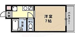BelleReveRokko 1Kの間取図画像