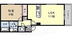 エクセレント御影 1LDKの間取図画像