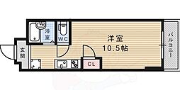 ビューライフ六甲 ワンルームの間取図画像