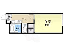 レオパレス香蘭 1Kの間取図画像