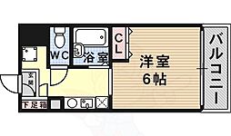 ロジュマン六甲 ワンルームの間取図画像