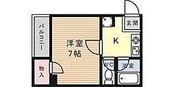 シェトワ大石 1Kの間取図画像