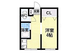 東方ビル3 1Kの間取図画像