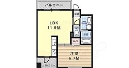 シー・クリサンス神戸 1LDKの間取図画像