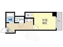 VIVANT青木 1Kの間取図画像