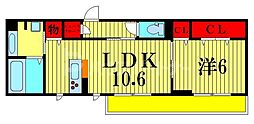 間取図画像 1LDK