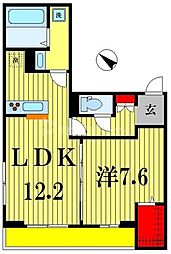 Grove 1LDKの間取図画像