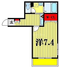 ハイムビバーチェ 1Kの間取図画像