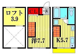 ティロ・フィナーレ 1DKの間取図画像