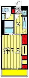 リブリ・ラシーナ3 1Kの間取図画像