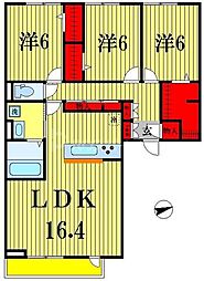 クロノス 3LDKの間取図画像