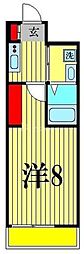 HS北松戸 1Kの間取図画像