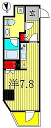 三郷市三郷1丁目マンション ワンルームの間取図画像