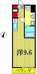 フェリスMK ワンルームの間取図画像