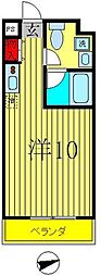 フェリスMK ワンルームの間取図画像