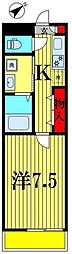 フォレスト・コート 1Kの間取図画像