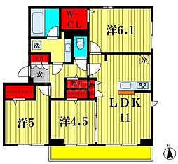 Maison Amie A 3LDKの間取図画像