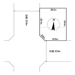 北斗町2丁目280番 土地