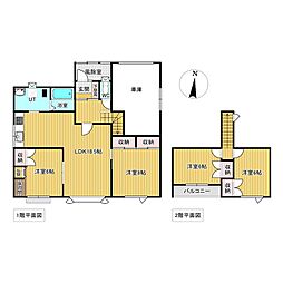 緑町3丁目6番　戸建て 4LDKの間取り