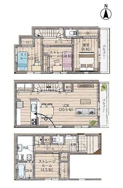 同じ建物の物件間取り写真 - ID:211046050942