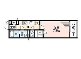 ベノーネ西所沢  ｜ 埼玉県所沢市西所沢１丁目（賃貸マンション1K・2階・26.08㎡） その2