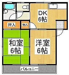 間取図画像 2DK