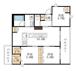 間取図画像 3LDK