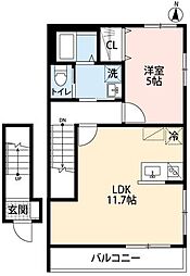 TELUM西所沢 1LDKの間取図画像