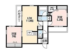 Jiro s one 2LDKの間取図画像