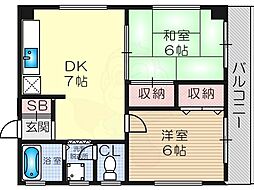 ファミール新北野 2階