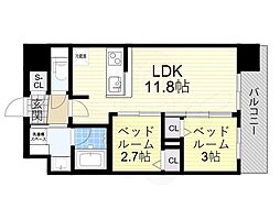コンフォリア・リヴ新大阪西宮原ソルテラス 7階/-