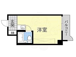 ライオンズマンション新大阪第5 ワンルームの間取図画像
