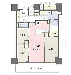 ジオタワー大阪十三 3LDKの間取図画像