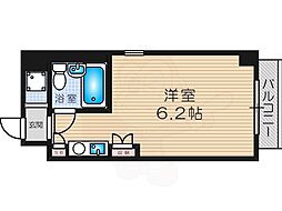 デ・リード塚本駅前 ワンルームの間取図画像