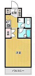 パレエスポワール三国 1Kの間取図画像