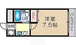 EPO北野レジデンス 1Kの間取図画像