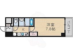 プランドール新大阪サウスレジデンス 1Kの間取図画像