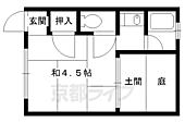 京都市伏見区深草大亀谷万帖敷町 2階建 築45年のイメージ