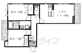 京都市山科区勧修寺泉玉町 3階建 築6年のイメージ