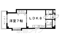 イッツアイランド 5階1LDKの間取り