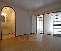 京阪本線 丹波橋駅 徒歩5分の賃貸マンション 4階2LDKのリビング/ダイニング