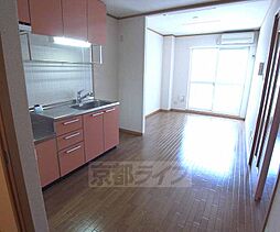 京都地下鉄東西線 小野駅 徒歩8分の賃貸アパート 2階2LDKのリビング/ダイニング