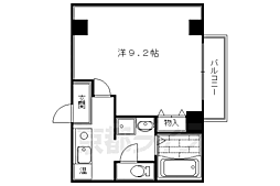 Ｂｅｌｌｅ・Ｆｏｒｍｅ平安 7階1Kの間取り