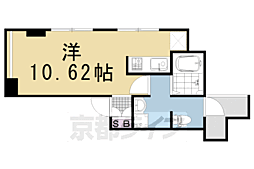 阪急京都本線 長岡天神駅 徒歩12分の賃貸マンション 1階ワンルームの間取り
