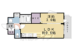 ソルテラス京都ＪＵＪＯ華 7階1LDKの間取り