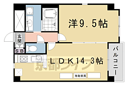 ジュネス木駒 4階1LDKの間取り
