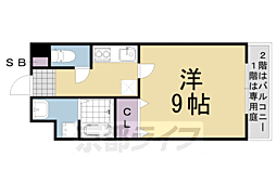 ｍｉｔｙ　ＪＲ桂川 1階1Kの間取り