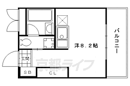 ｓｕｍａｕ 3階1Kの間取り